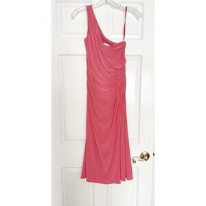 Ieena For Mac Duggal One Shoulder Dress Pink Size 2
